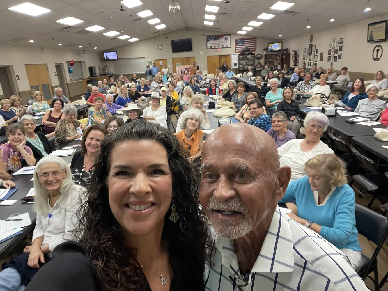 A packed Green Apple community health lecture